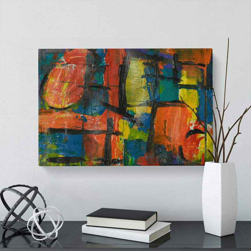 Abstract Art Painting Vol.75 by S.Johnson - Wrapped Canvas, 50cm H x 76cm W x 3cm D
