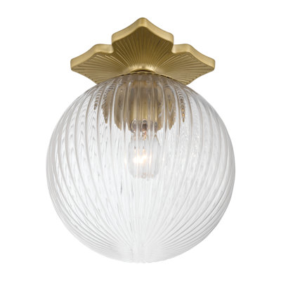 Altimari 10'' Aged Brass Semi Flush Mount