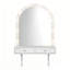 Meuble-lavabo flottant avec rangement pour miroir à DEL et prise de courant