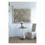 Table d'appoint ronde antique blanche
