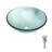 Artistic Vertical-Textured Glass Vessel Bathroom Sink With Pop-Up Drain-124471356-124471358