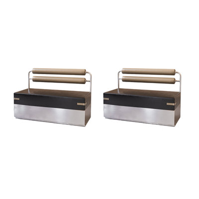 Banc de rangement de style industriel