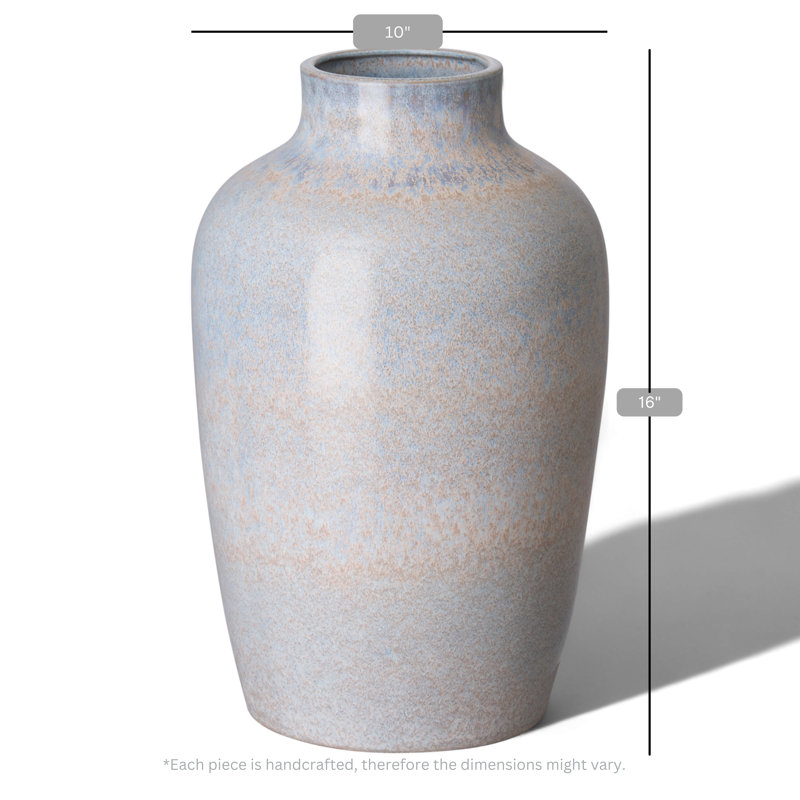 Vase de table en céramique Shay, Aube noisette