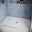 Base de douche en alcôve en acrylique mat avec drain central 60 po x 36 po Streamline Streamline-118934374