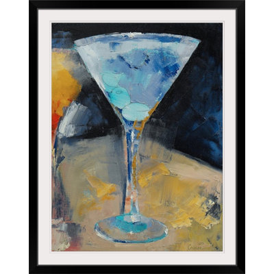Anjlee " Blue Martini Painting " by Michael Creese