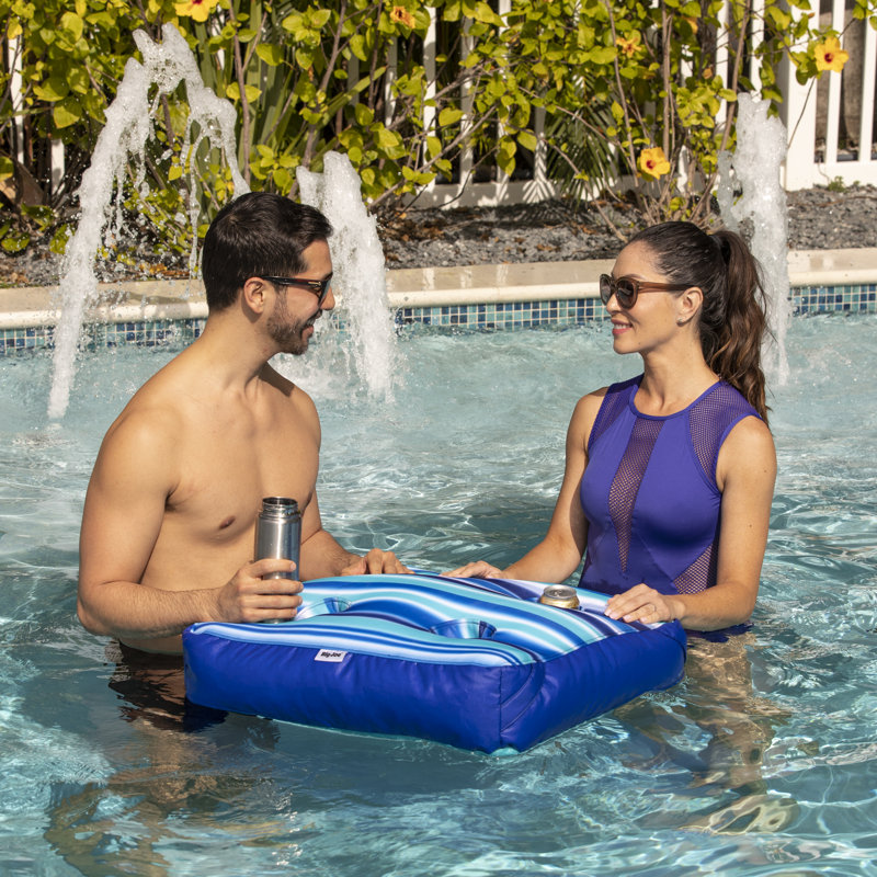 Big Joe Captain's Caddie Pool Float, Light Blue