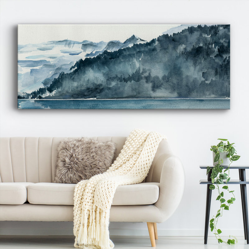 Toile tendue Winter Fjords II-Gallery, H 12 po x l 30 po x P 1,5 po