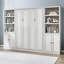 Demi-lit escamotable à ouverture et fermeture semi-automatique avec 1 tablette de rangement d'armoire latérale, lit économiseur d'espace idéal pour la chambre d'amis, la chambre à coucher, la chambre d'amis, le bureau personnel-2110307736-2085815274-2082985942