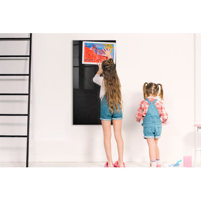 Magnetic Memo Board Whiteboard - 60 x 120 cm - With Marker and Magnets - Colorful powder