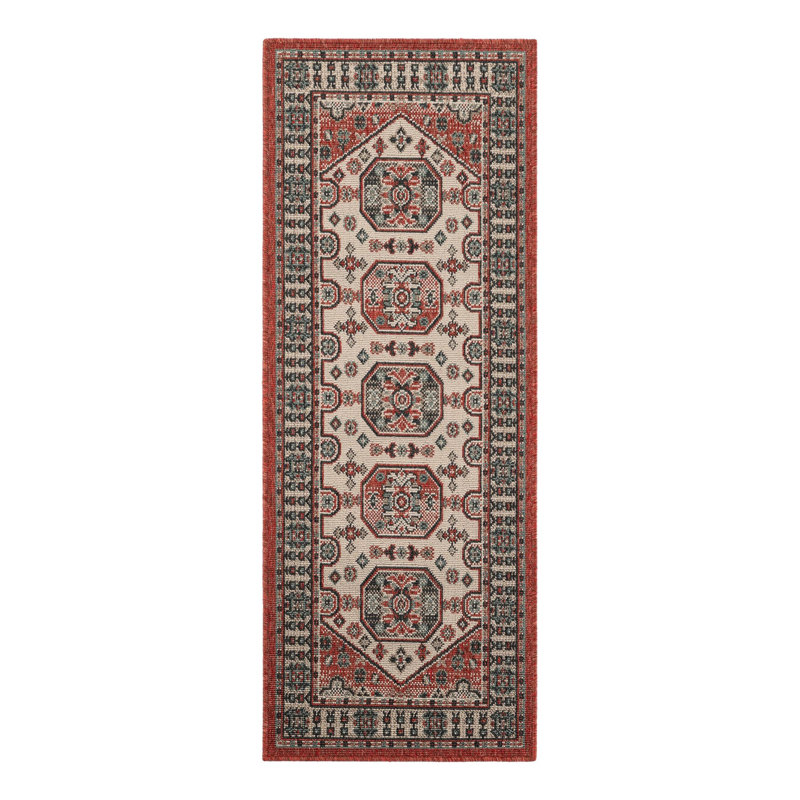 Tapis intérieur / extérieur traditionnel, Tapis de couloir 2 pi x 5 pi 1 po