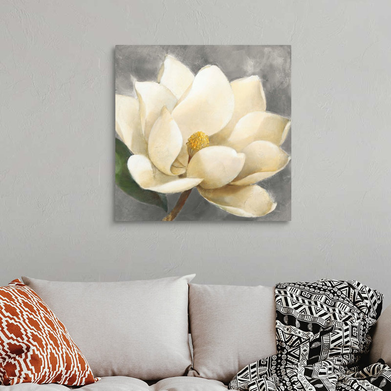 Art mural sur toile Magnolia Blossom, Toile tendue, H 30 po x l 30 po x P 1,25 po