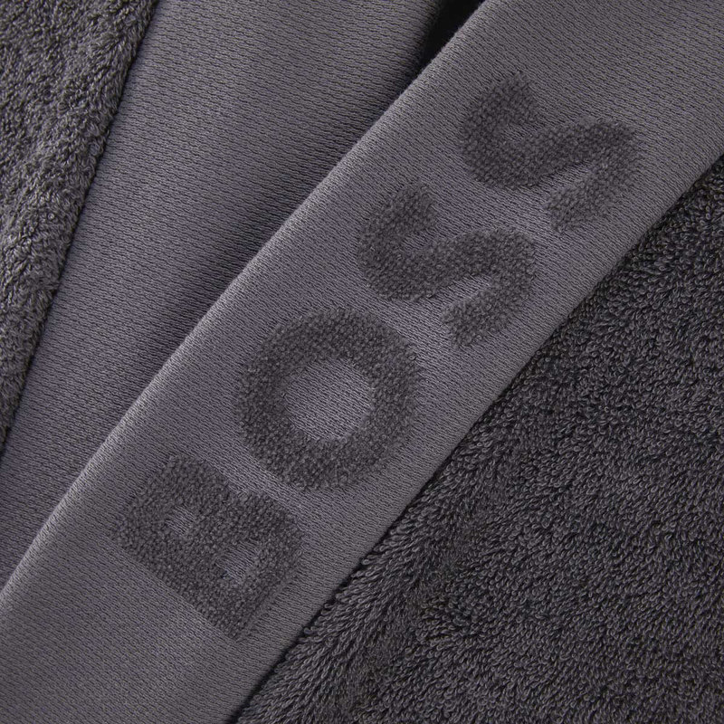100% Cotton Terry Cloth Boy / Man+ Mid-Calf Bathrobe, M, Navy