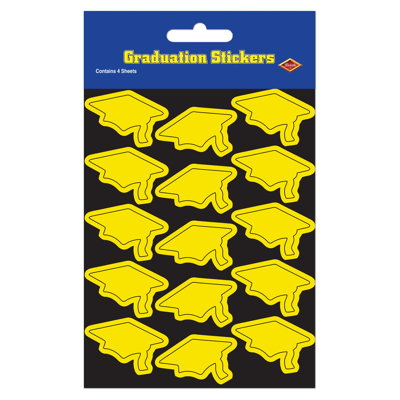 Autocollants de grad Grad - 4 po x 7½ po - paquet de 12