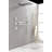 Wall Mounted Waterfall Rain Shower System With 3 Body Sprays & Handheld Shower-126529208