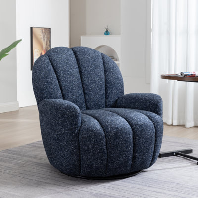 Broderic Petal Tufted Swivel Armchair