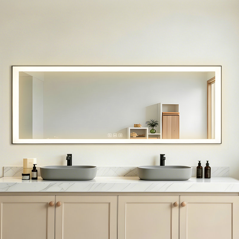 Miroir de salle de bain Sleek, 32 po x 84 po
