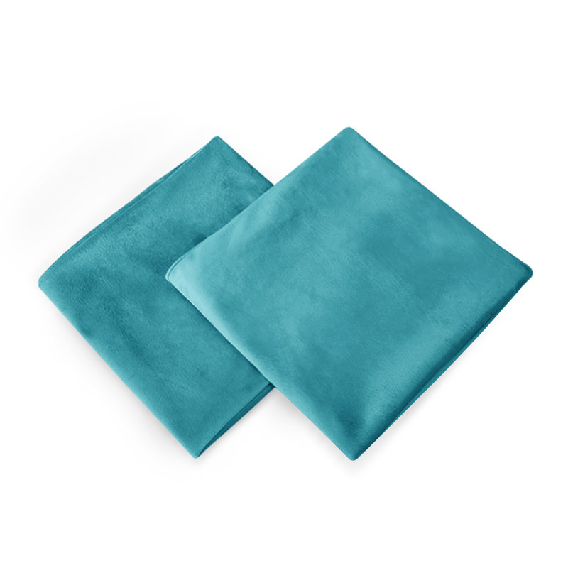 Frith Square Throw Pillow Cover, Turquoise, 51cm H x 51cm W x 1cm D