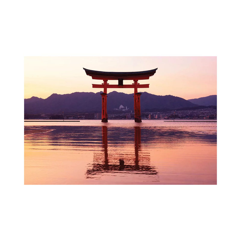 Sunset Of Torii Gate In Miyajima by Philippe Hugonnard - Wrapped Canvas Gallery-Wrapped Canvas Giclée