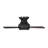 Houle Indoor Ceiling Fan with Midnight Black blades and Handheld Remote