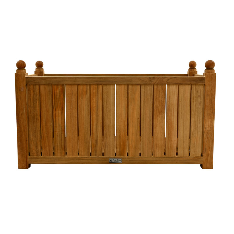 Teak Outdoor 36" Rectangle Planter Box