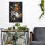 Art mural en métal «Fleurs en noir sur fond 1» par Winston Porter-687497689
