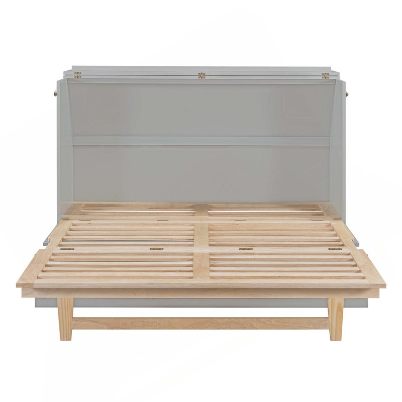 Lit escamotable avec grands tiroirs Murphy, Gris
