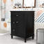 Meuble-lavabo moderne avec lavabo lisse, trop-plein et beaucoup de rangement-171362270