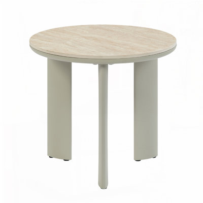 Table de bout à finition gris clair