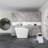 51-Inch Freestanding Solid Surface Deep Soaking Bathroom Bathtub With Seat