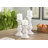Mango Wood Turned Style Pillar Candle Holders-2110241393