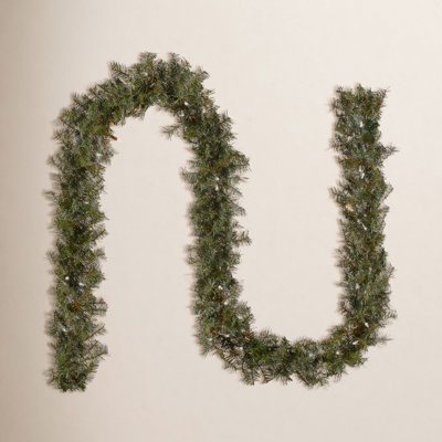Wayfair Basics® Fir Pre-Lit Garland