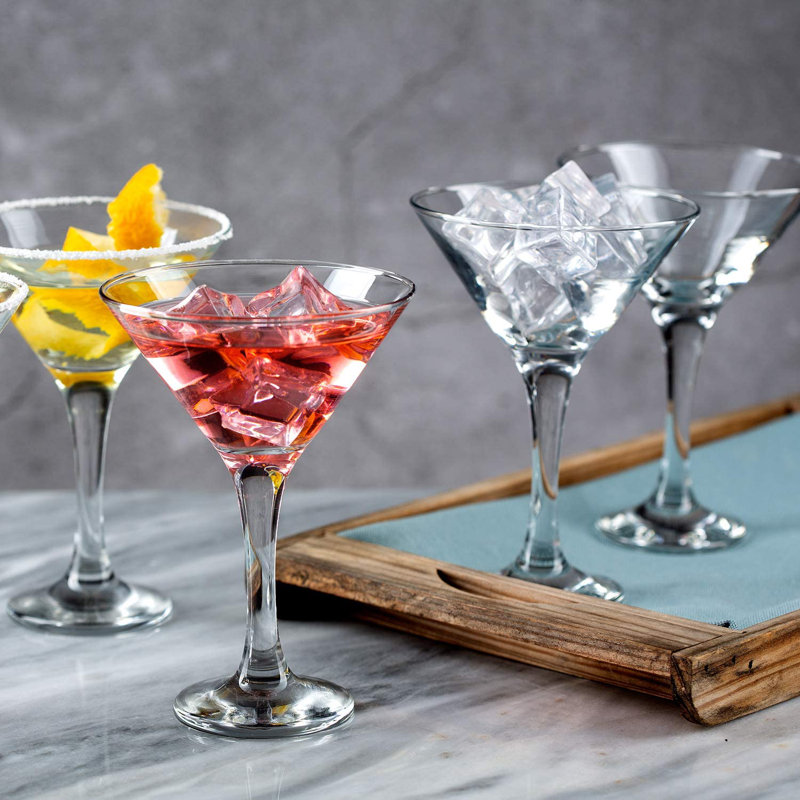 Ensemble de 4 verres à cocktail en cristal Crystalia Crystalia