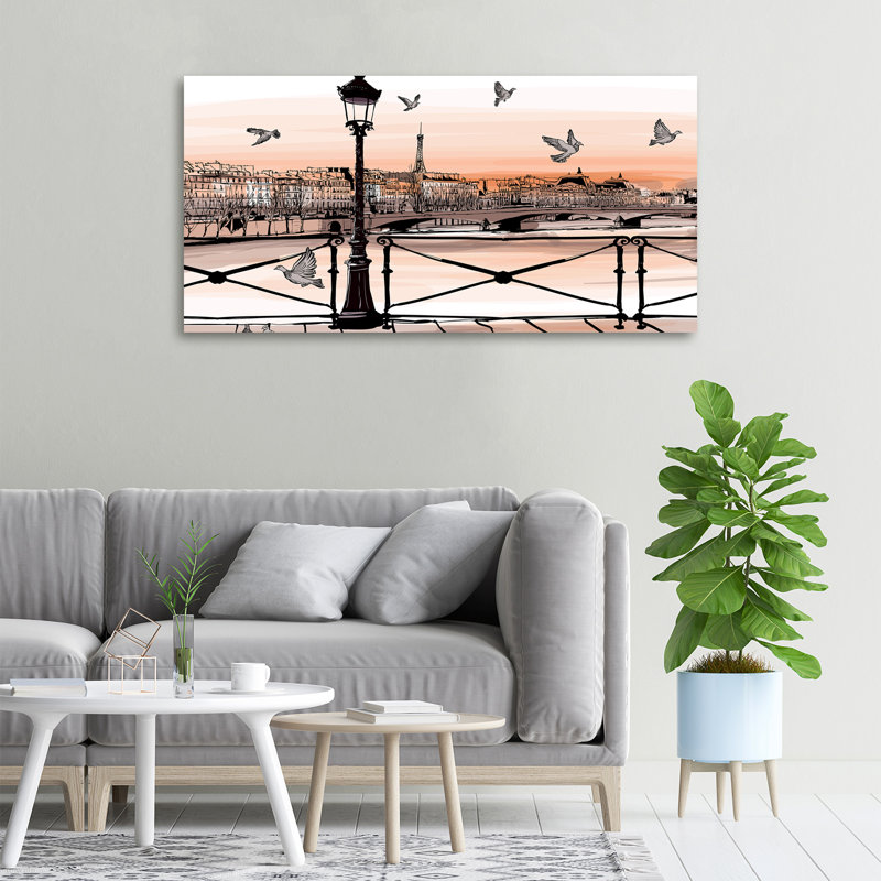 Twilight In Paris - Wrapped Canvas Print