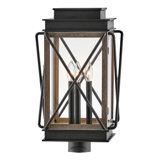 Montecito Black 1 -Light 2.5" H Hardwired Lantern Head