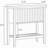 Entryway Console Table with Sliding Doors and Fluted Design