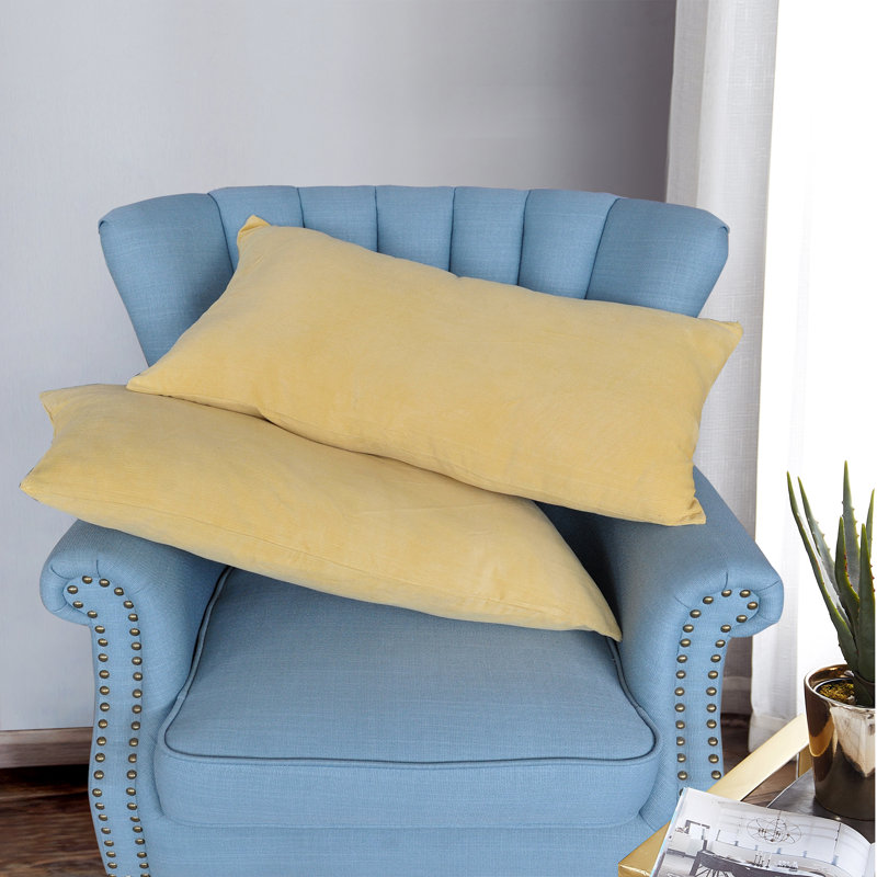 Rectangular Lumbar Cushion Cover, Jojoba Yellow