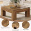 Table basse carrée rustique 39,37 po pour salon