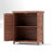 Potting Bench With Storage Cabinet And Metal Table Top For Outdoor Storage Patio, Garden Furniture Wood Workstation Coffee 31X17x36''