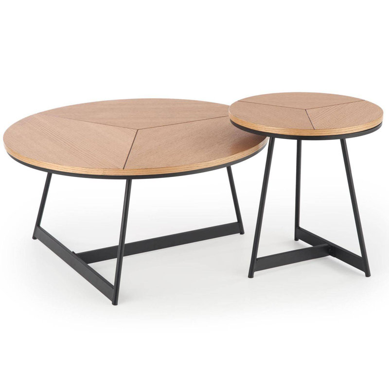 Gerhild Abstract Coffee Table, 50cm H x 45cm L x 45cm D