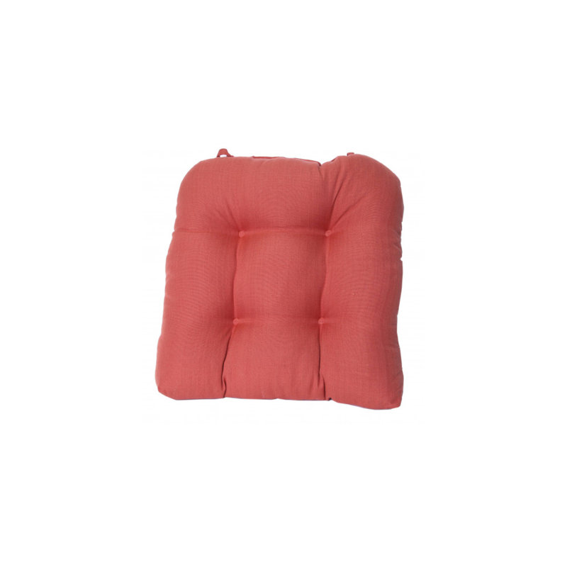Outdoor 4'' Dining Chair Chair Pad, Rust