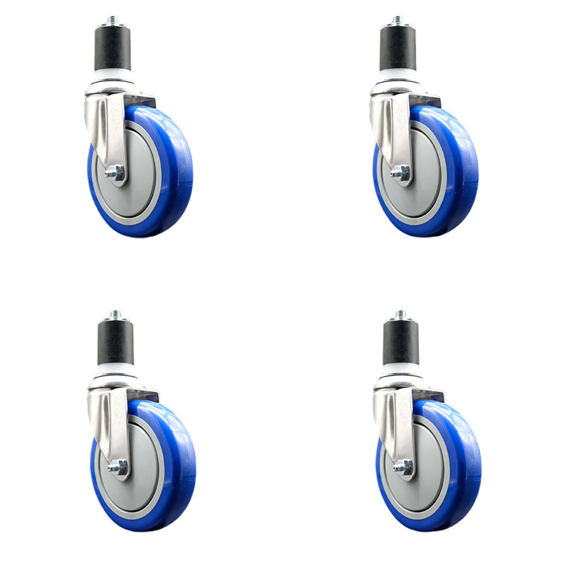 Polyurethane Caster, Blue