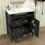 Meuble-lavabo de 30 po sans lavabo supérieur, armoire de rangement contemporaine avec 2 tiroirs et un compartiment rabattable-563754697-563754708