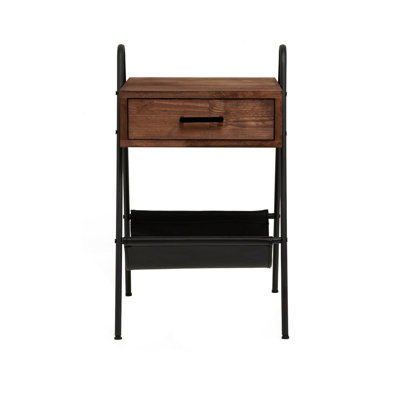 Table de bout abstraite avec rangement