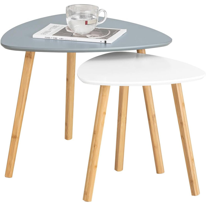 Agnew Nesting Tables, Grey/White