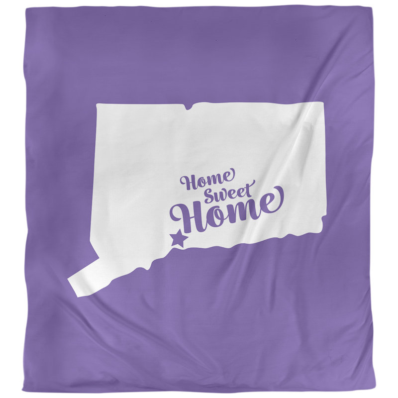 Housse de couette home new refuge, Housse de couette pour très grand lit, Mauve, Microfibre