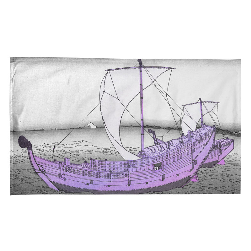 Hague Tea Towel Kitchen Towel, Poly Twill, Purple
