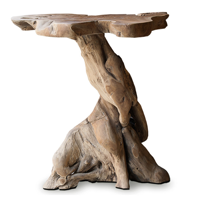 Table bistro Andonis - Bois de teck au fini naturel