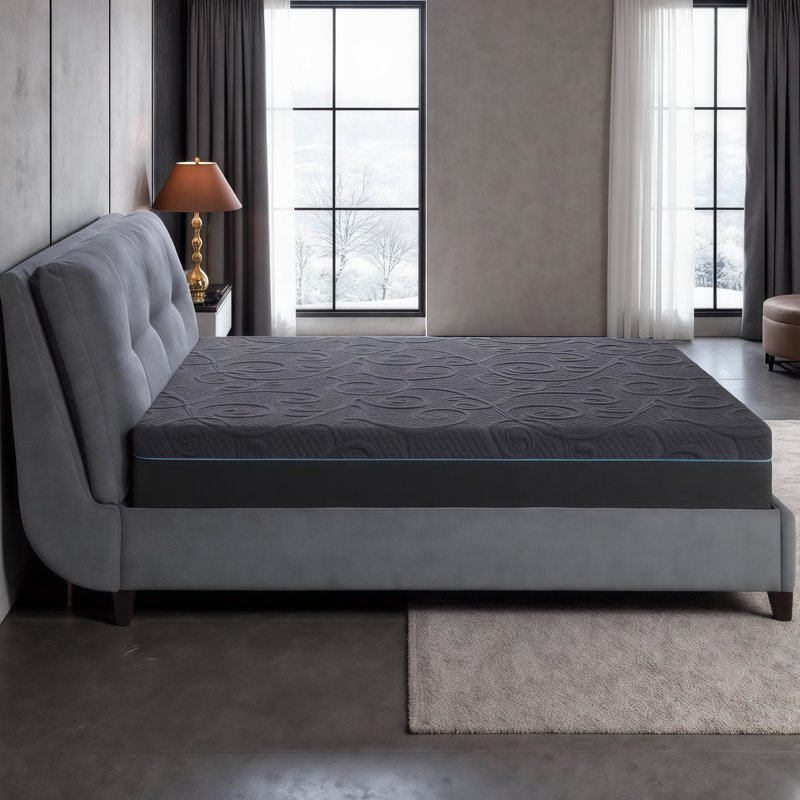 Matelas en mousse viscoélastique gélifiée hybride 8/11/14 pouces avec ressorts ensachés, confort ferme - Certifié CertiPUR-US, isolement de mouvement, base réglable compatible - simple / double / grand / très grand / très grand californien