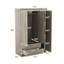 Armoire 3 portes à 2 tiroirs de style minimaliste moderne-971107709