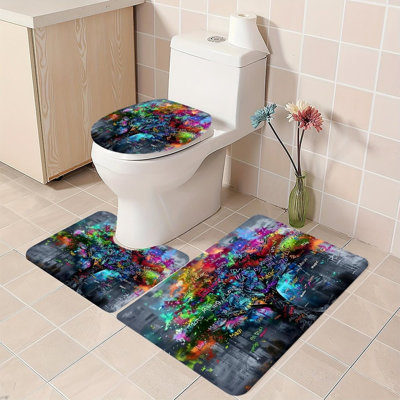 Ensemble de tapis de salle de bain Cosmic Tree Of Life 3 pièces